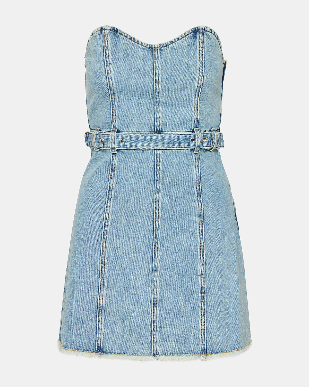 MATILDA Strapless Denim Mini Women's Dress | Steve Madden for Sale