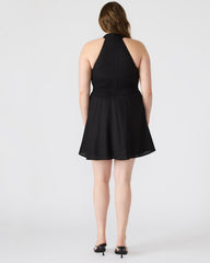 KOSTA Black Women's Mini Halter Cross-Neck Dress | Steve Madden near me