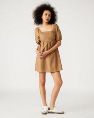 INARA Dress Beige | Women's Puff Sleeve Mini Dress | Steve Madden outlet