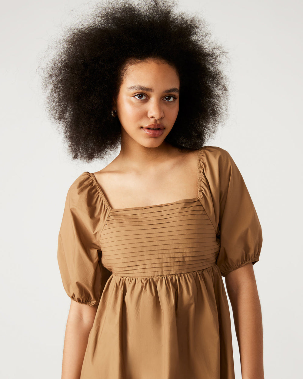 INARA Dress Beige | Women's Puff Sleeve Mini Dress | Steve Madden outlet