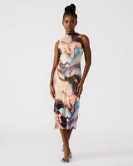 SIDRA Multi Women's Sleeveless Tie-Dye Midi Dress | Steve Madden near me