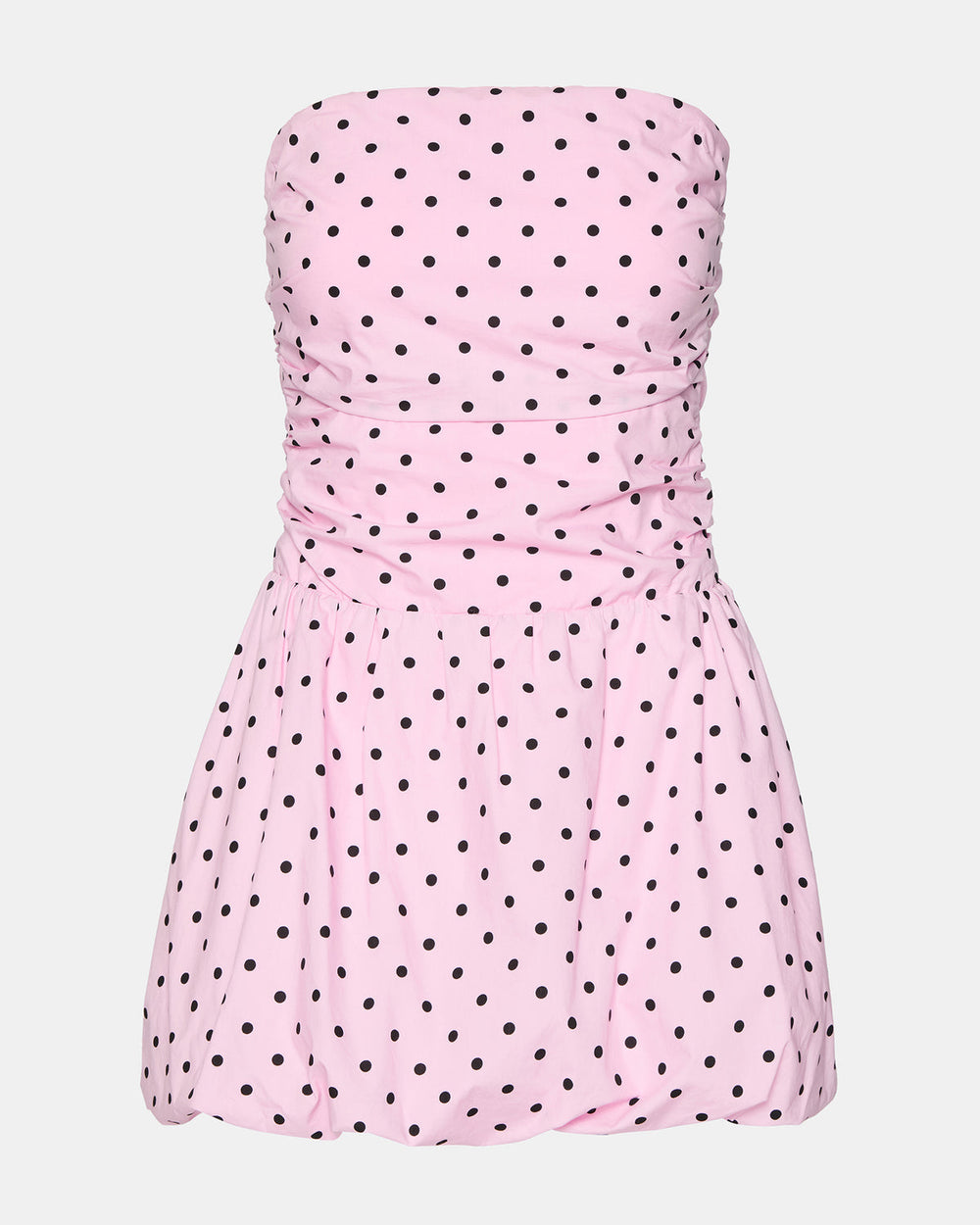 GIGI Pink Women's Strapless Mini Bubble-Hem Dress | Steve Madden US