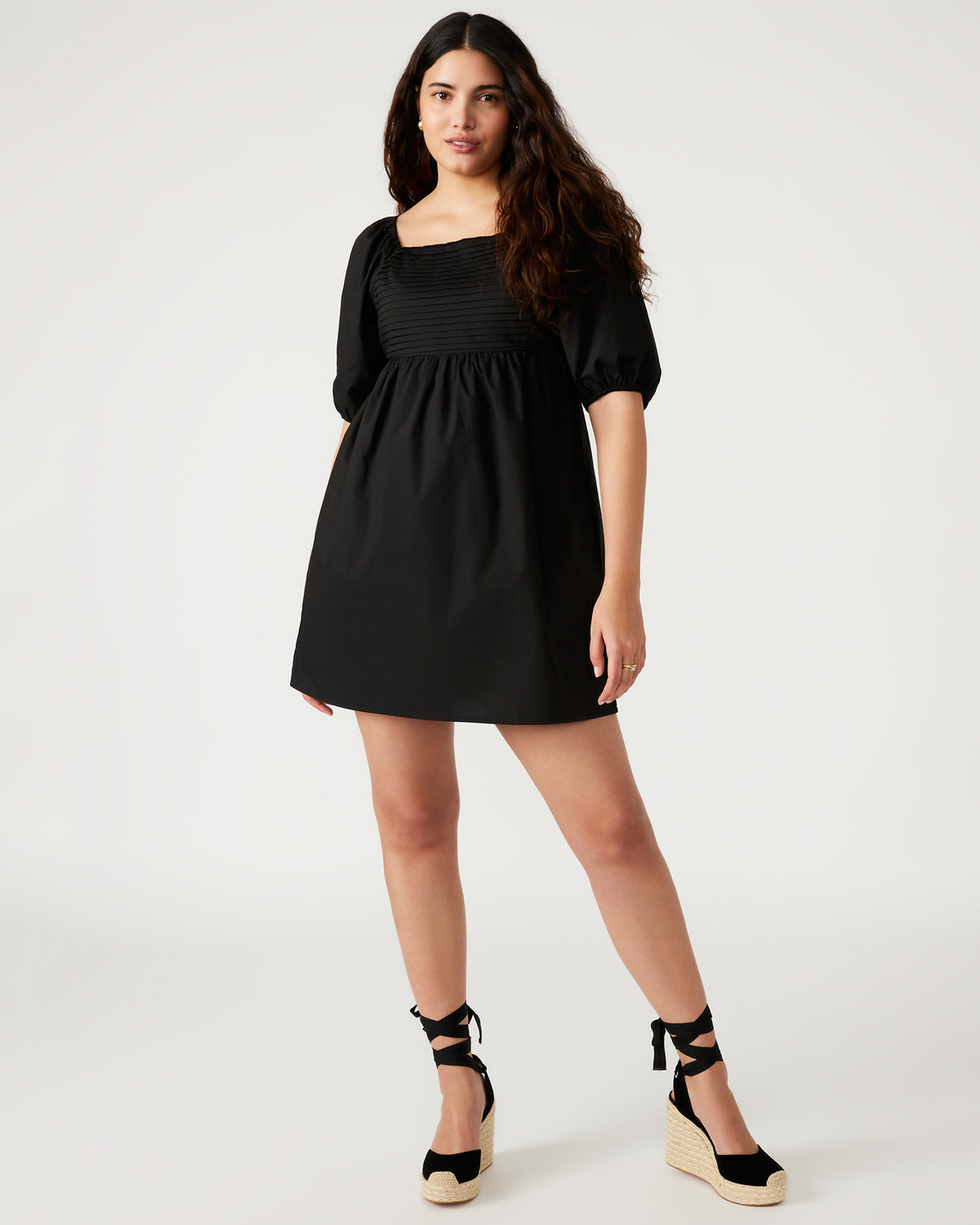 INARA Dress Black | Women's Puff Sleeve Mini Dress | Steve Madden for Sale
