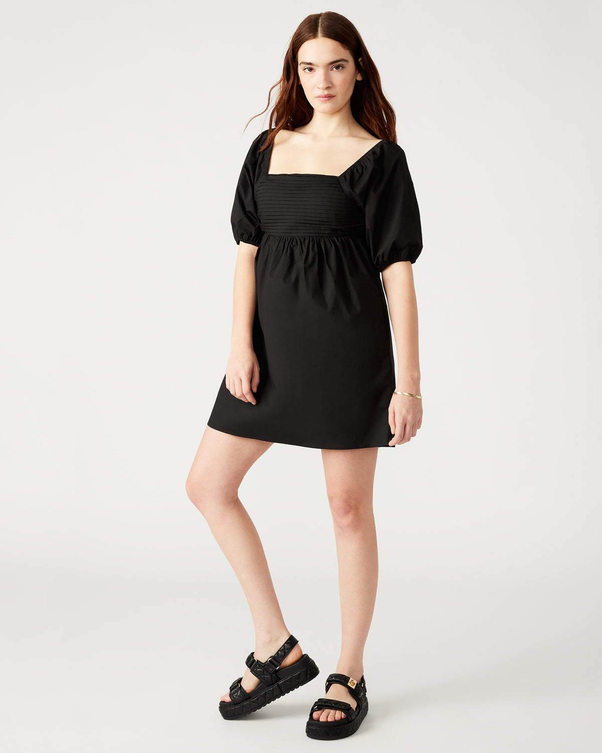 INARA Dress Black | Women's Puff Sleeve Mini Dress | Steve Madden for Sale