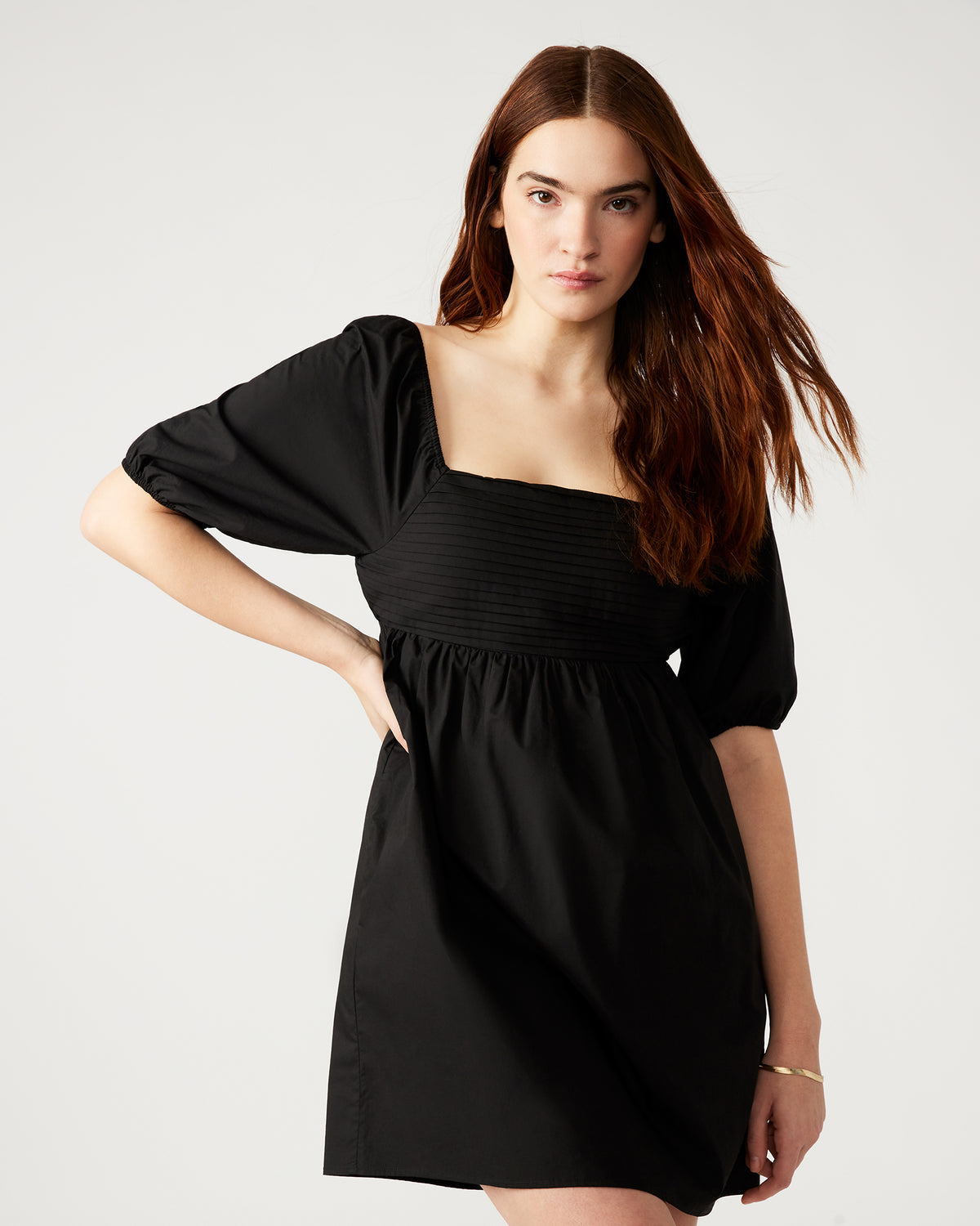 INARA Dress Black | Women's Puff Sleeve Mini Dress | Steve Madden for Sale