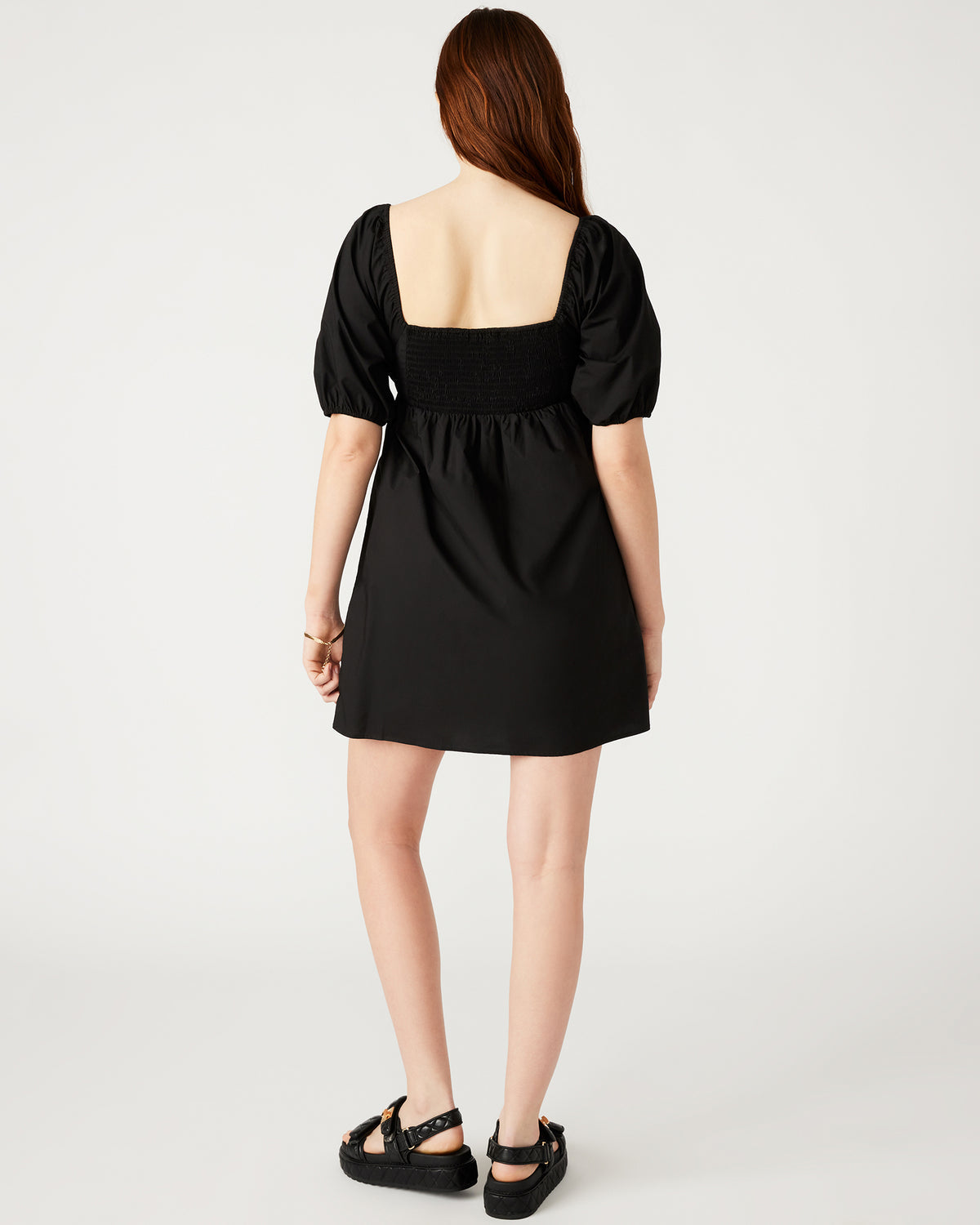 INARA Dress Black | Women's Puff Sleeve Mini Dress | Steve Madden for Sale