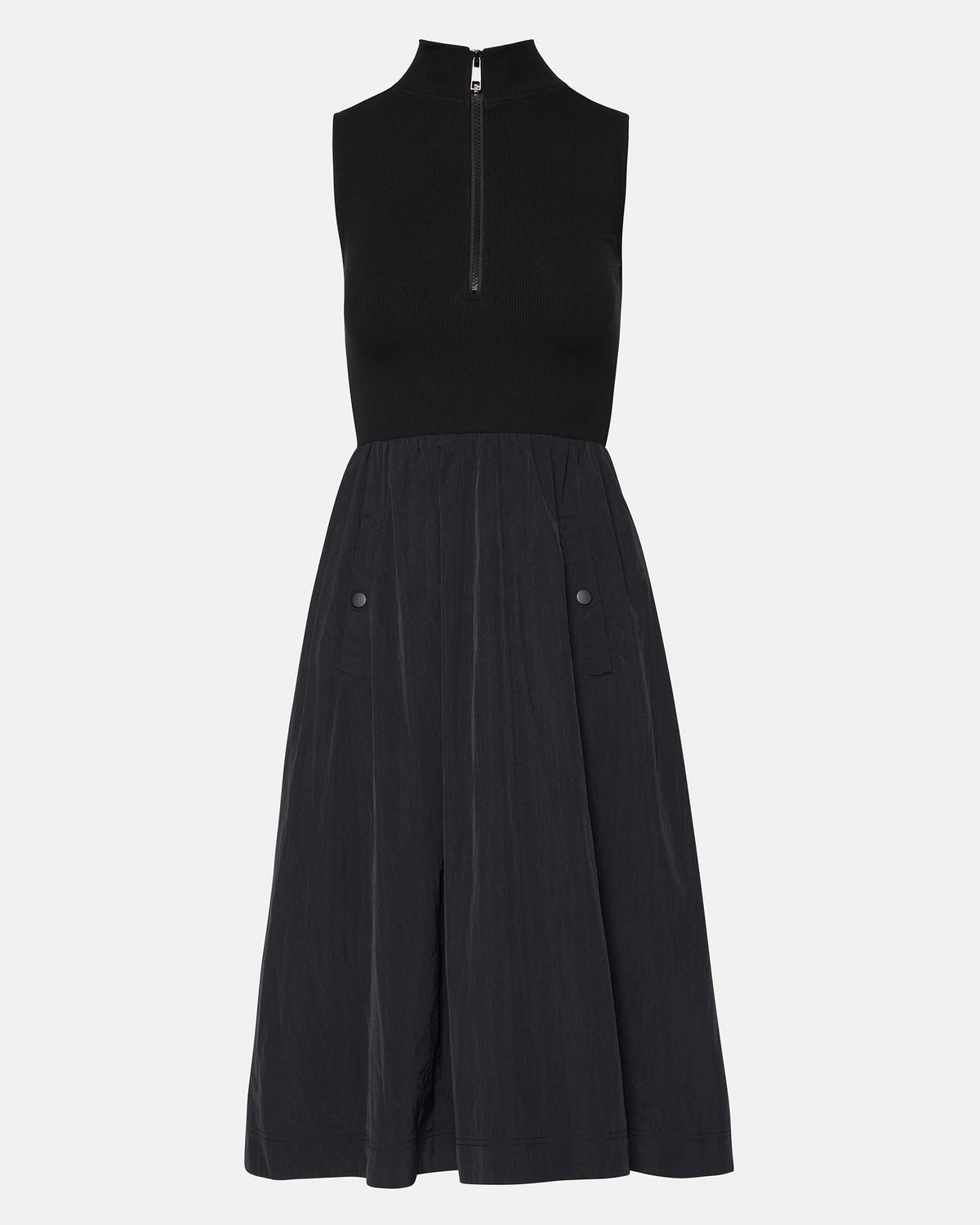 BERLIN White Women's Mock Neck Midi Dress | Steve Madden on Sale