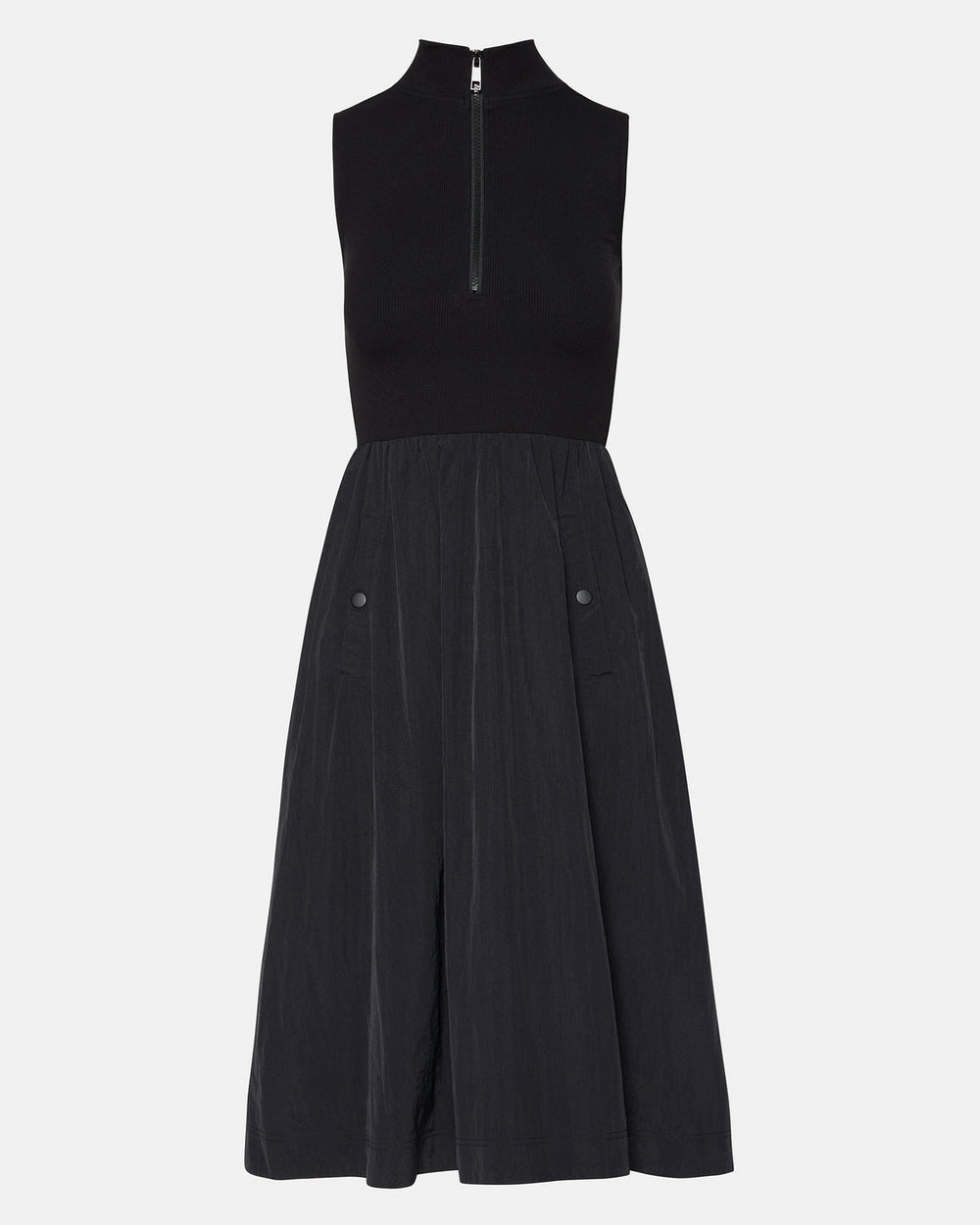 BERLIN White Women's Mock Neck Midi Dress | Steve Madden on Sale