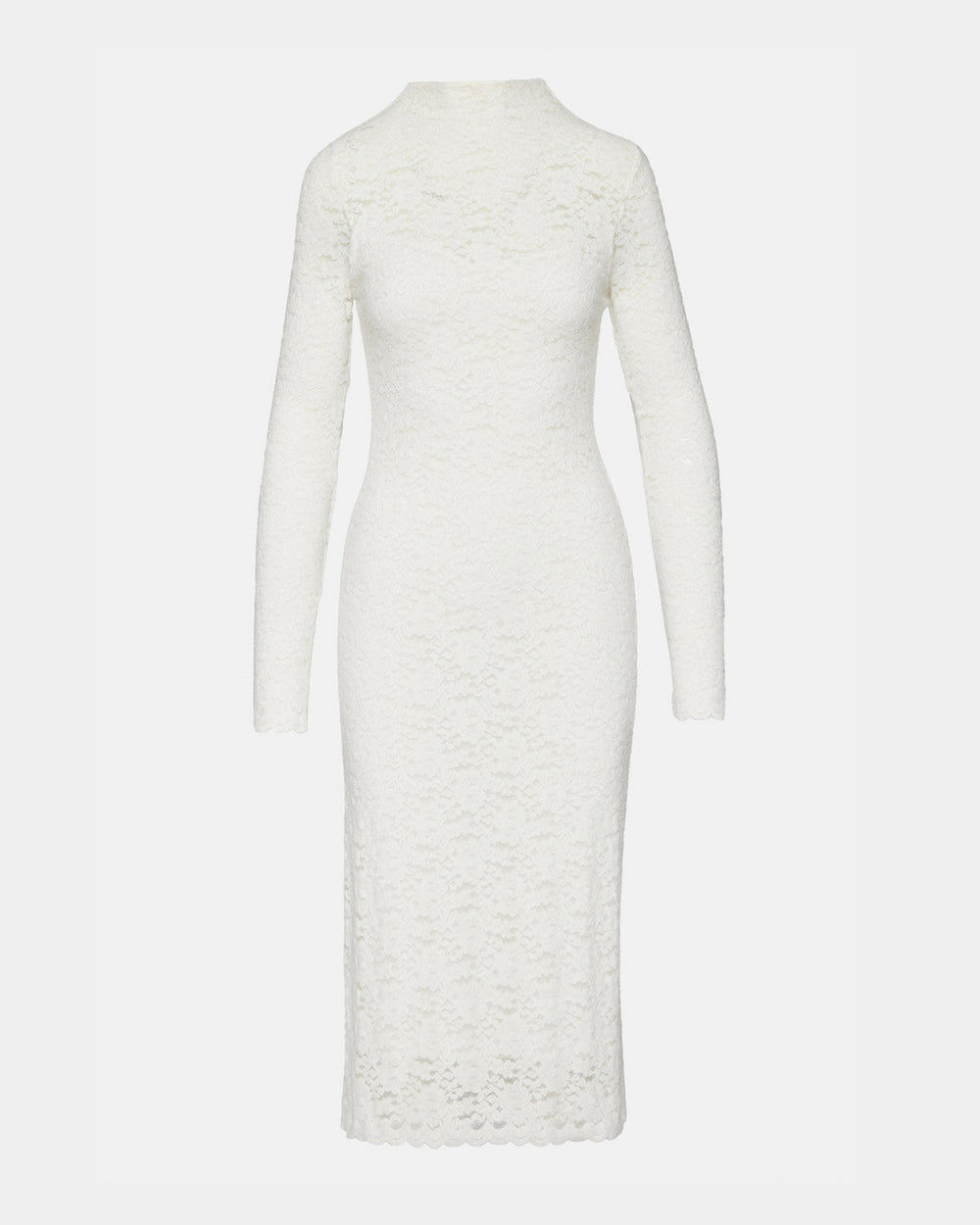 VIVIENNE Ivory Lace Women's Mock Neck Midi Dress | Steve Madden near me