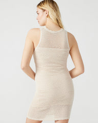 RONNIE Dress Beige | Women's Mini Crochet Sweater Dress | Steve Madden discount