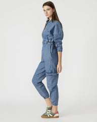 TRISTA Denim Women's Long-Sleeved Jumpsuit | Steve Madden for Sale