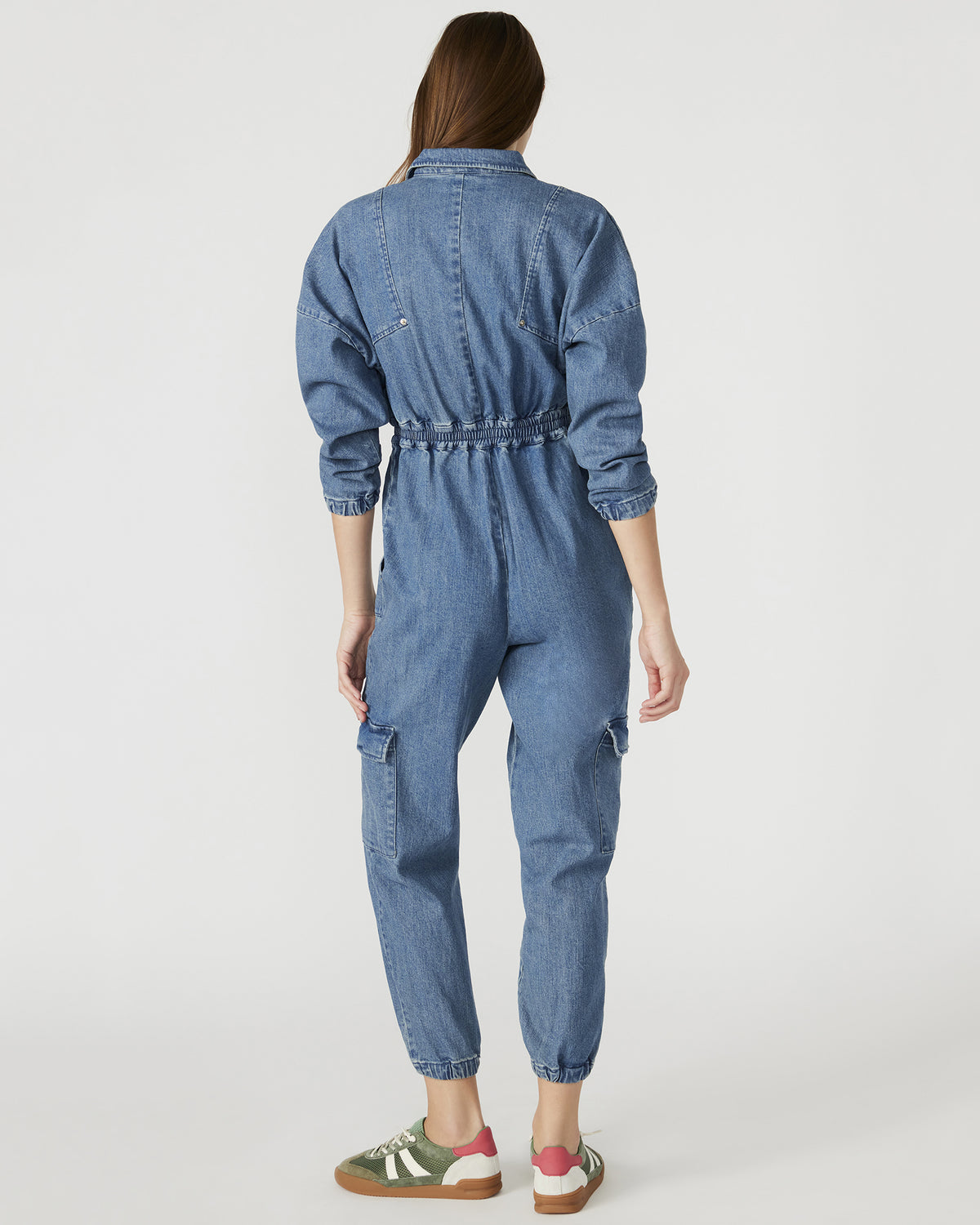 TRISTA Denim Women's Long-Sleeved Jumpsuit | Steve Madden for Sale