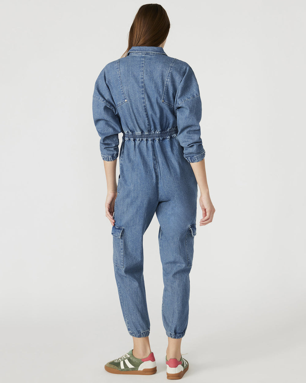 TRISTA Denim Women's Long-Sleeved Jumpsuit | Steve Madden for Sale