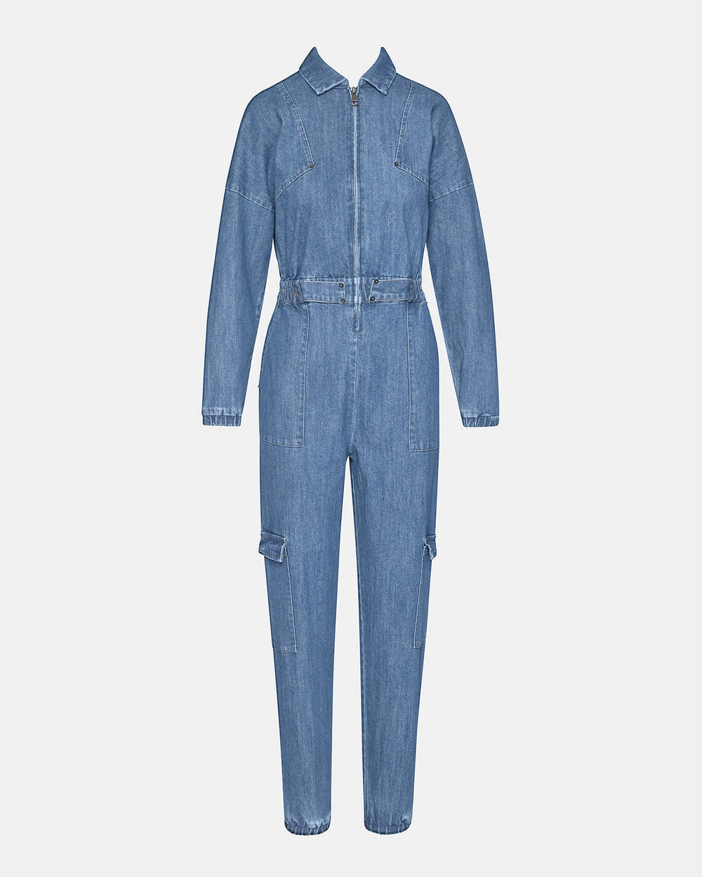 TRISTA Denim Women's Long-Sleeved Jumpsuit | Steve Madden for Sale