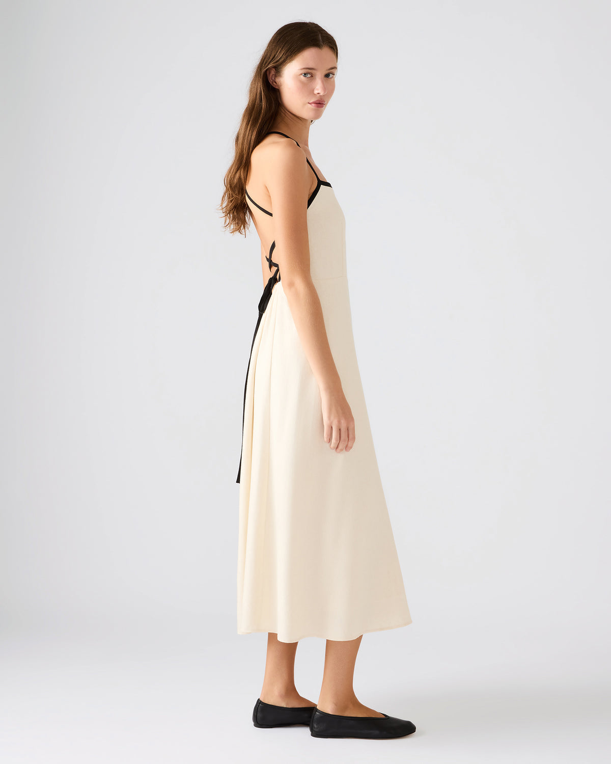 RIYAN Natural Women's Flowy Strappy Crossback Maxi Dress | Steve Madden near me