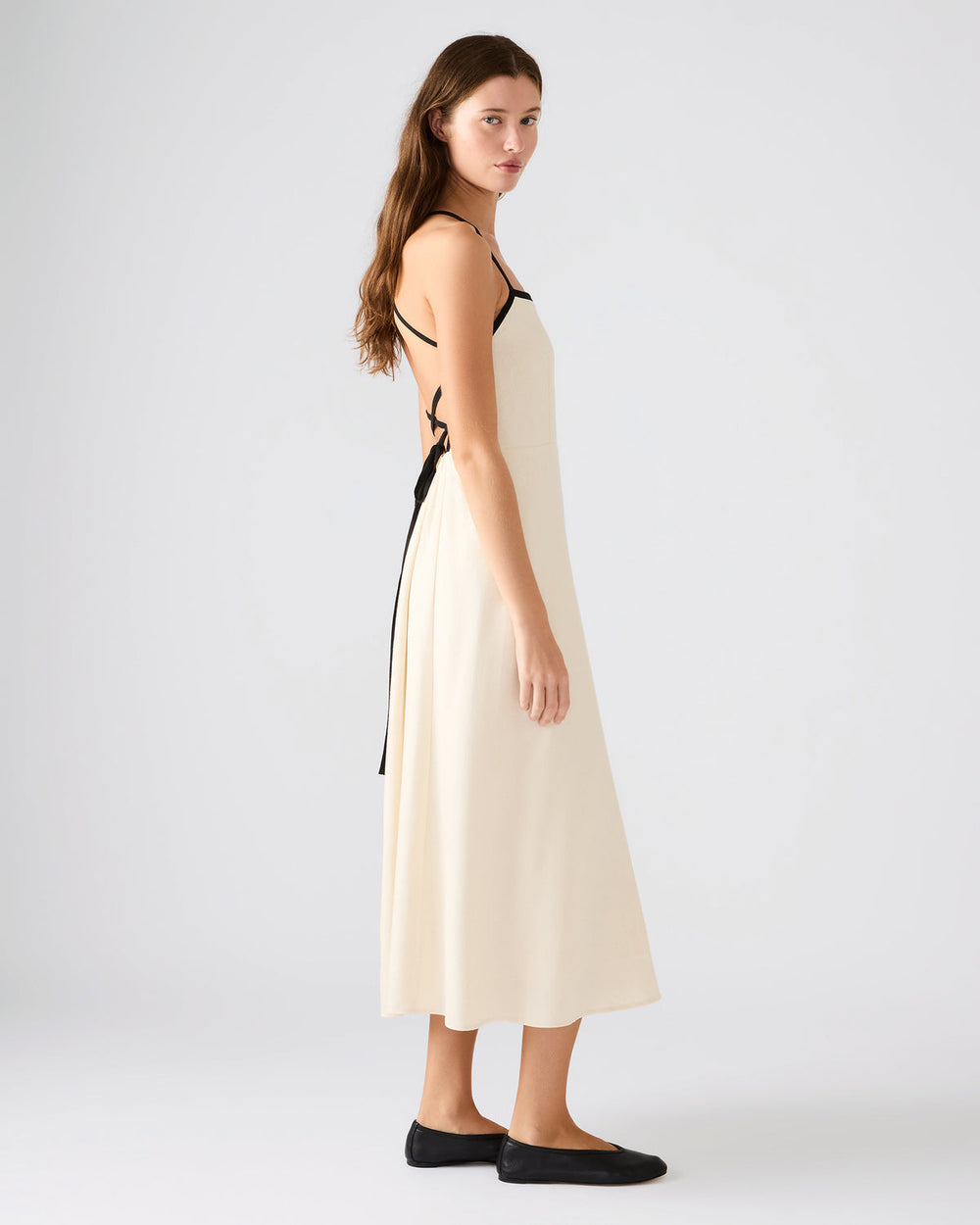 RIYAN Natural Women's Flowy Strappy Crossback Maxi Dress | Steve Madden near me