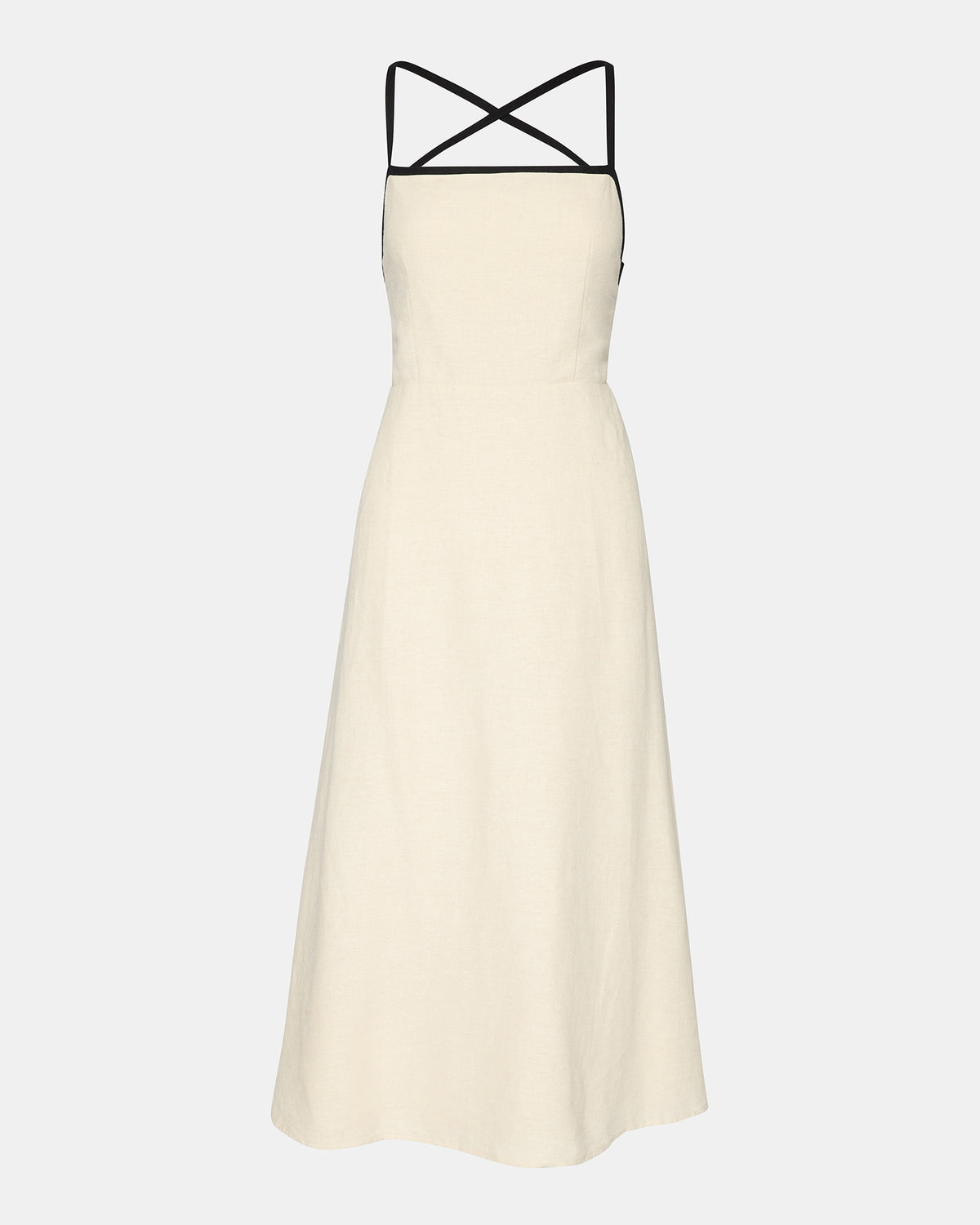 RIYAN Natural Women's Flowy Strappy Crossback Maxi Dress | Steve Madden near me