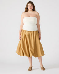 OLIVER Taupe Women's Strapless Midi Bubble Dress | Steve Madden discount