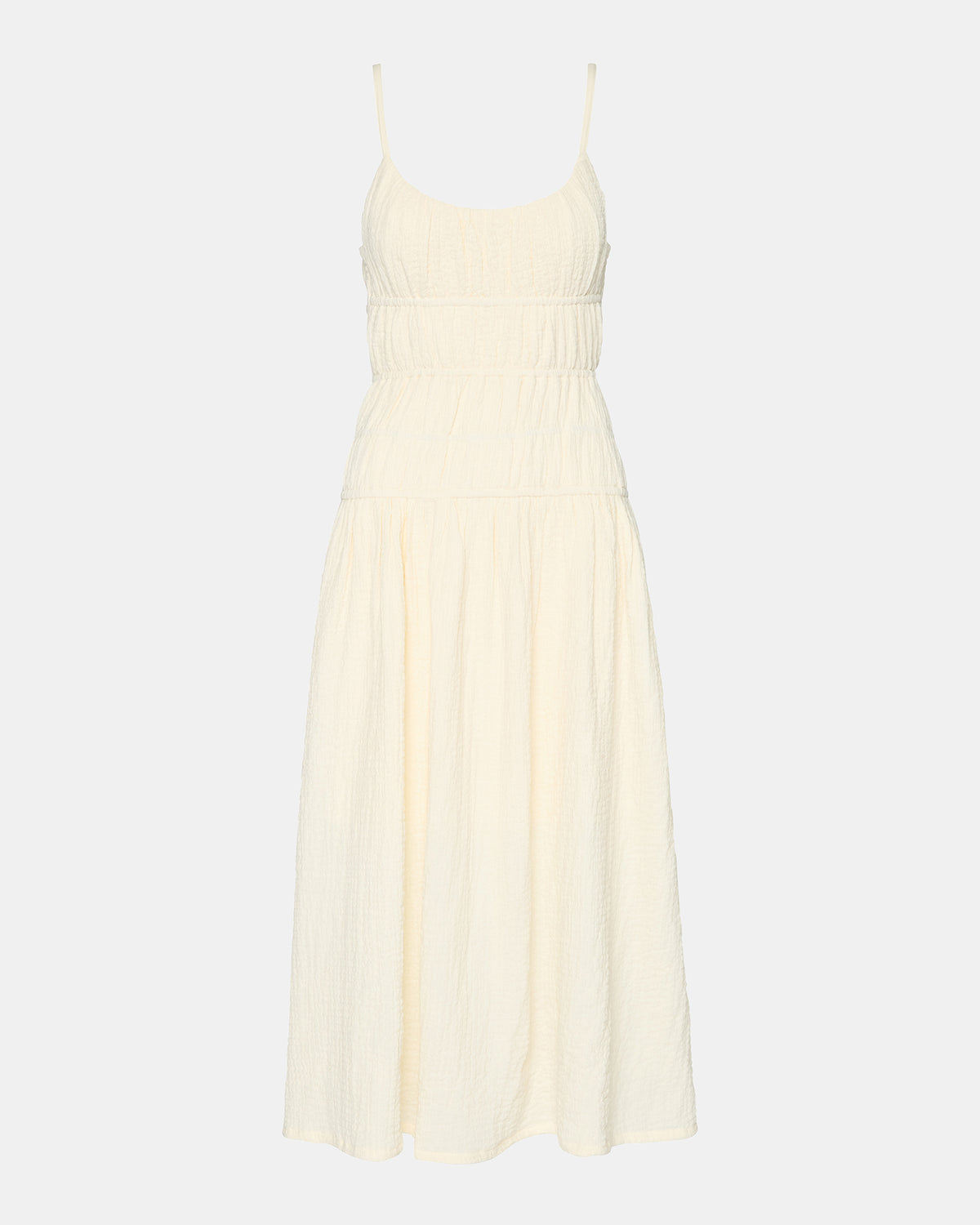 TOBY Ivory Maxi Flowy Bow Women's Dress | Steve Madden US