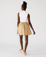 LYON Taupe Women's Collared Sleeveless Flowy Dress | Steve Madden on Sale