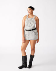 TAMIA Dress Light Grey | Women's Overall Denim Mini Dress | Steve Madden online