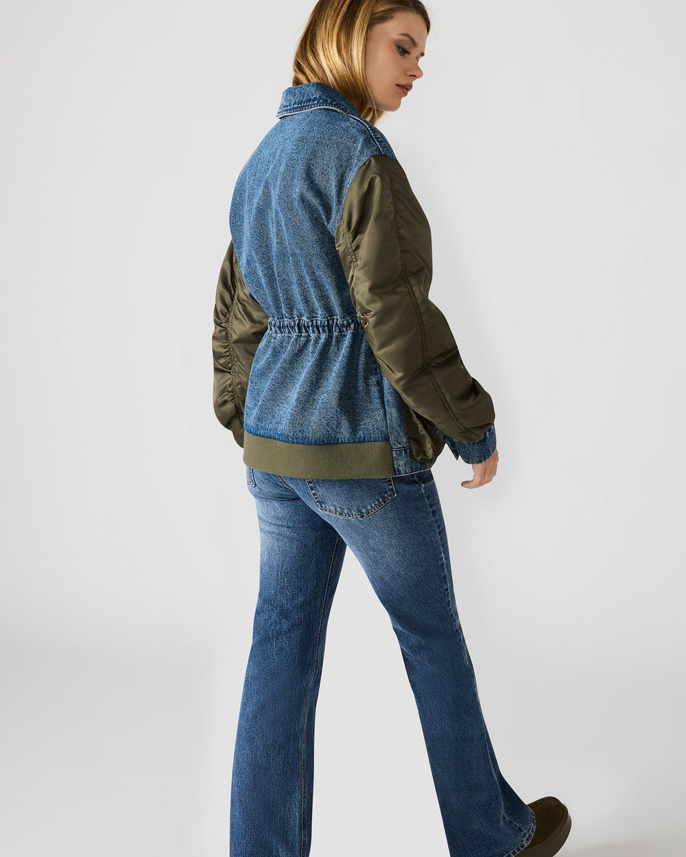 JOIE Dark Navy Long-Sleeved Button-Up Collared Women's Jacket | Steve Madden Sale