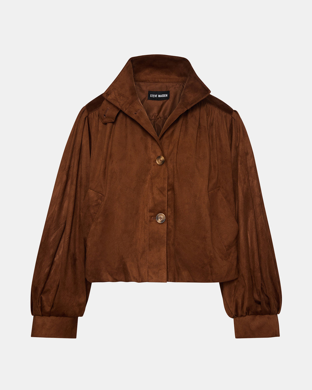 DIERDRA Chicory Coffee Long-Sleeved Button-Up Women's Jacket | Steve Madden near me