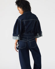 DOROTHY Bijou Blue Button-Up Denim Embellished Women's Jacket | Steve Madden outlet