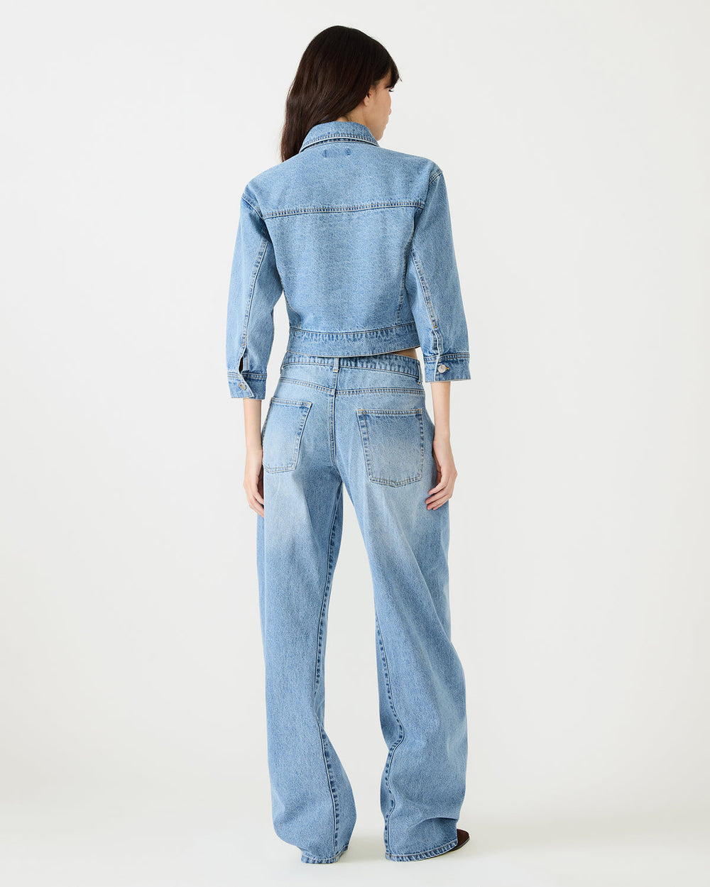 RALEIGH Forever Blue Long-Sleeved Button-Up Denim Women's Jacket | Steve Madden Sale
