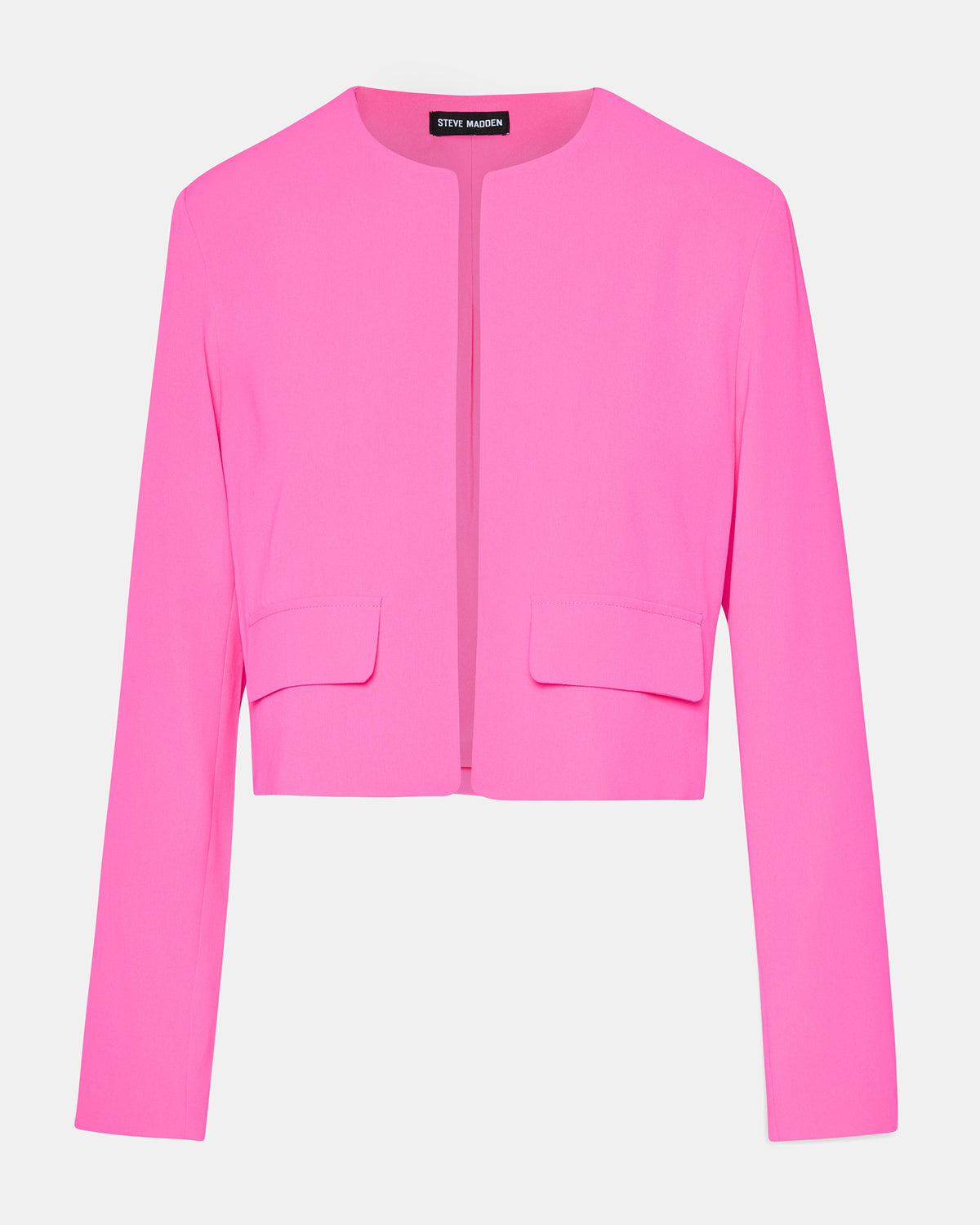 SERENEA Hot Pink Women's Long-Sleeved Open-Front Blazer | Steve Madden Sale