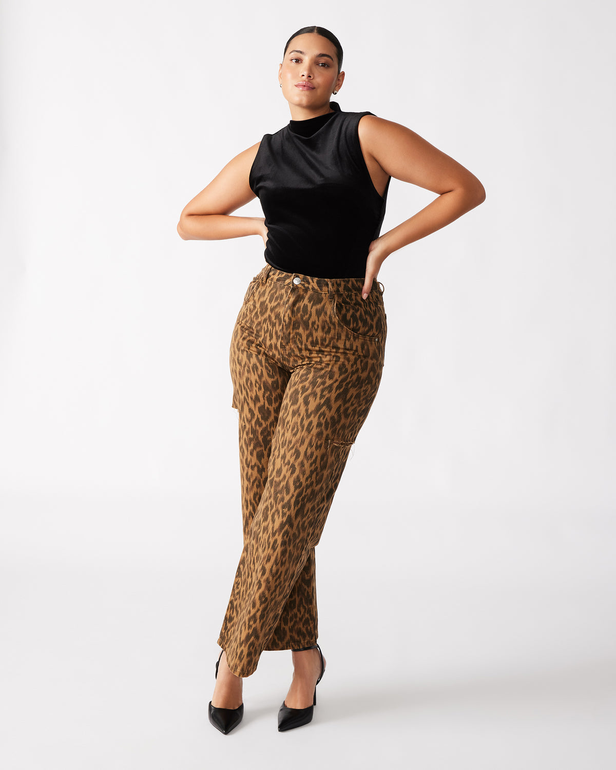 NIKOLA Black Women's Mock Neck Velvet Bodysuit | Steve Madden for Sale