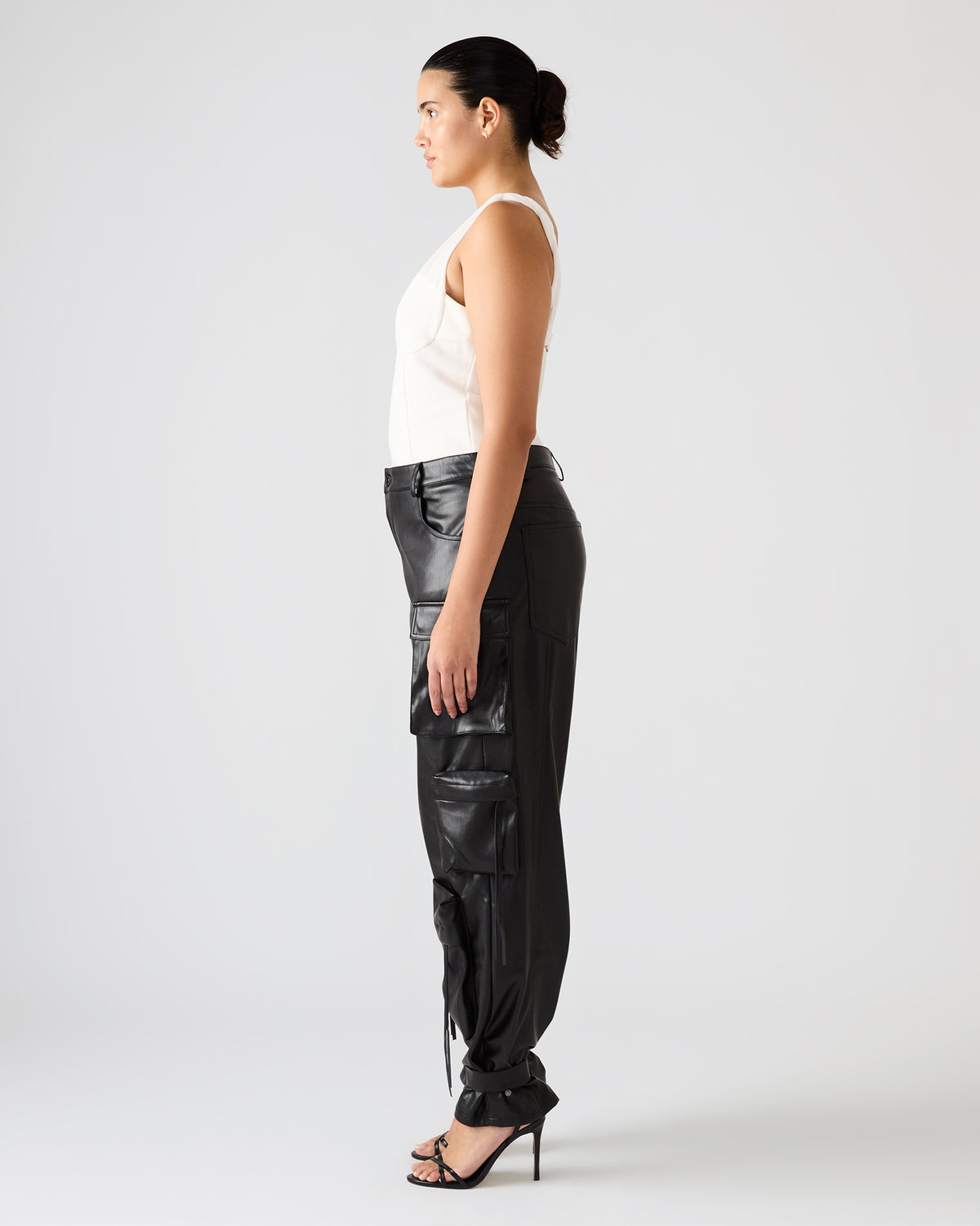 ADDISYN Antique V-neck Sleeveless Mesh Women's Top | Steve Madden online