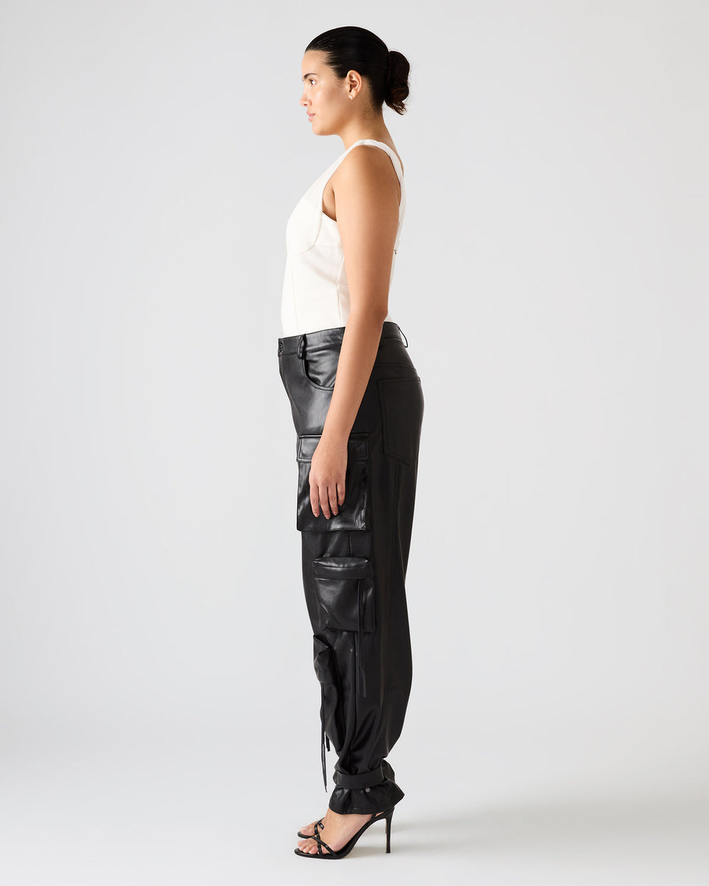 ADDISYN Antique V-neck Sleeveless Mesh Women's Top | Steve Madden online