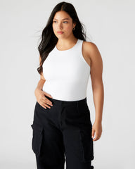 NICO White Women's Contour Stretch Bodysuit | Steve Madden on Sale