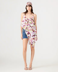 MARGAN Petal Paisley Sleevelss Asymmetrical Flowy Women's Top | Steve Madden online
