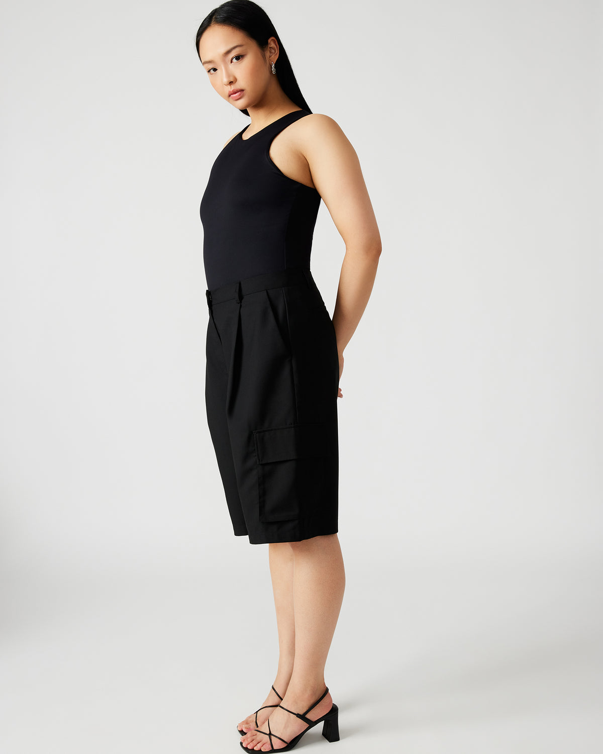 NICO Black Women's Contour Stretch Bodysuit | Steve Madden outlet