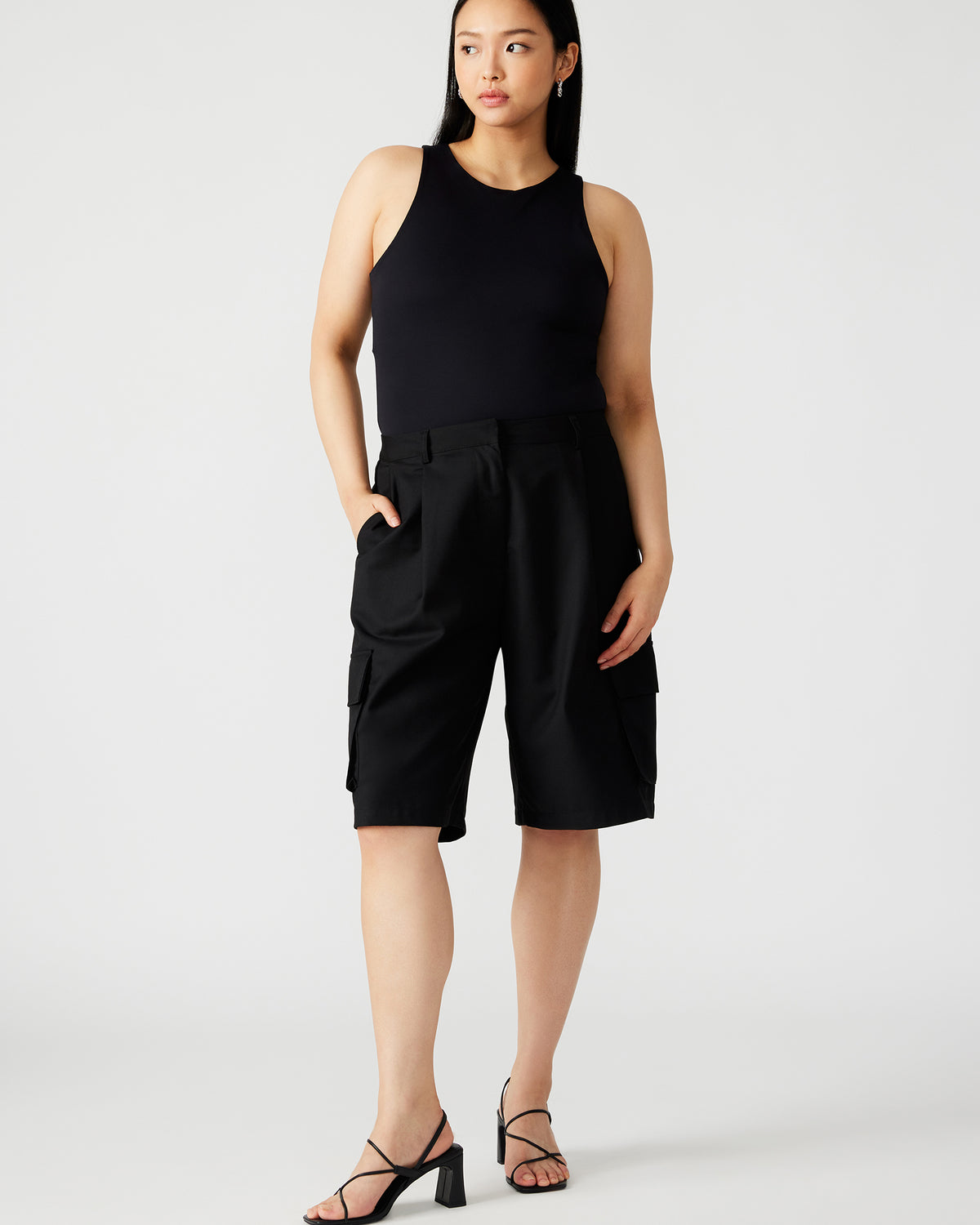 NICO Black Women's Contour Stretch Bodysuit | Steve Madden outlet