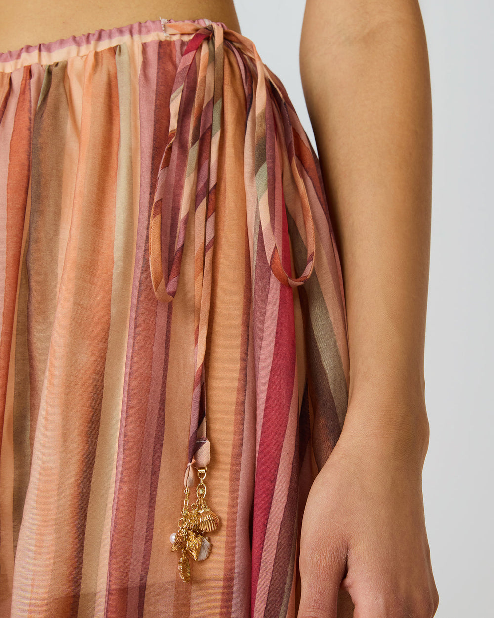 SHILLOH Stripe Detail Flowy Women's Maxi Skirt | Steve Madden discount