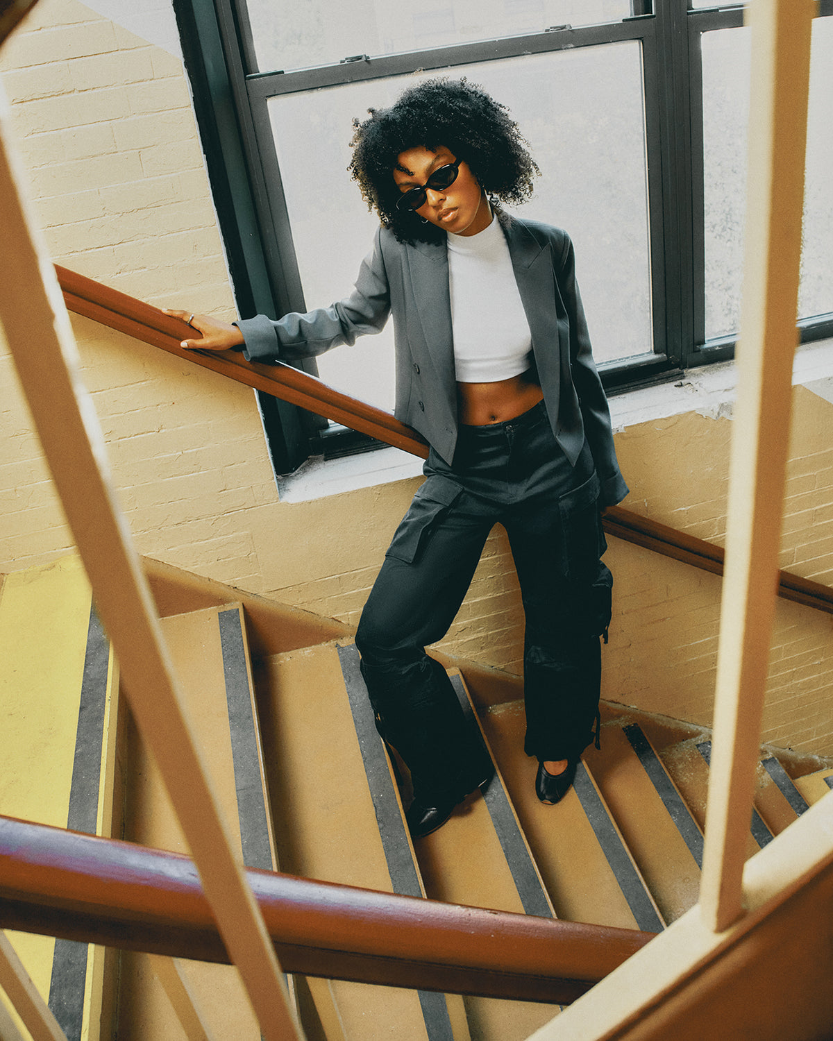 DUO Black Women's Utility Cargo Pants | Steve Madden on Sale