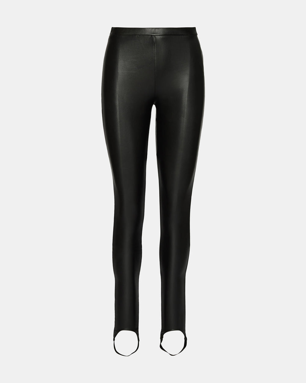 VEGAN LEATHER STIRRUP Black Faux Leather Women's Leggigns | Steve Madden for Sale