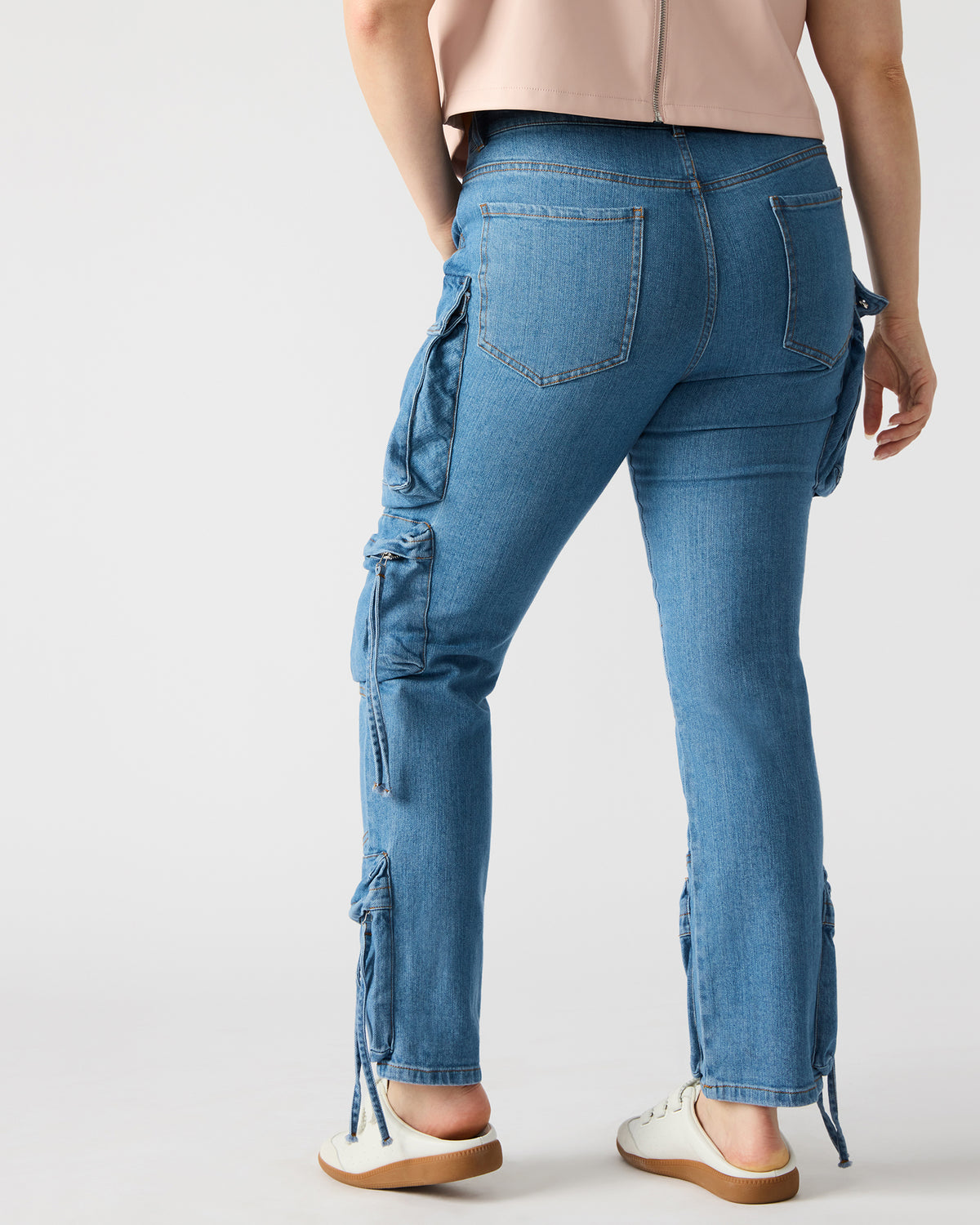 SKINNY DUO Denim Women's Skinny Cargo Pants | Steve Madden on Sale