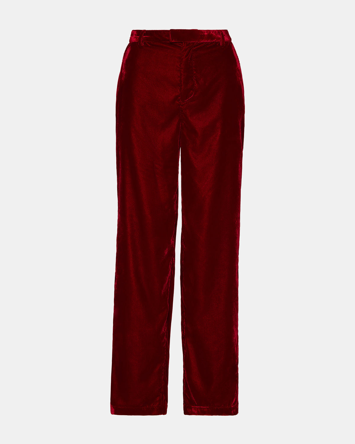 TONIA Red Velvet Wide-Leg Trouser Women's Pants | Steve Madden near me