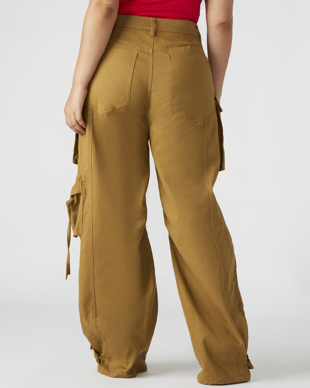 DUO Khaki Women's Utility Cargo Pants | Steve Madden US