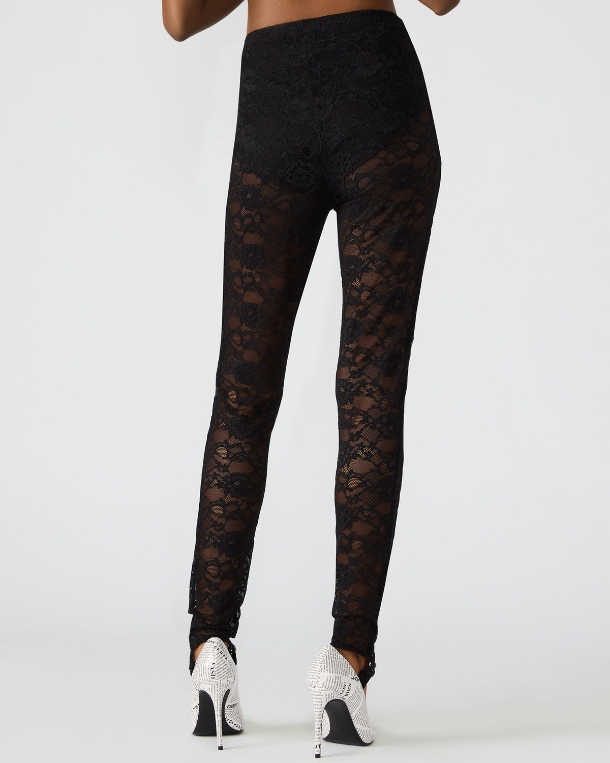 SANDRINE Black Lace Mesh Women's Pant | Steve Madden outlet