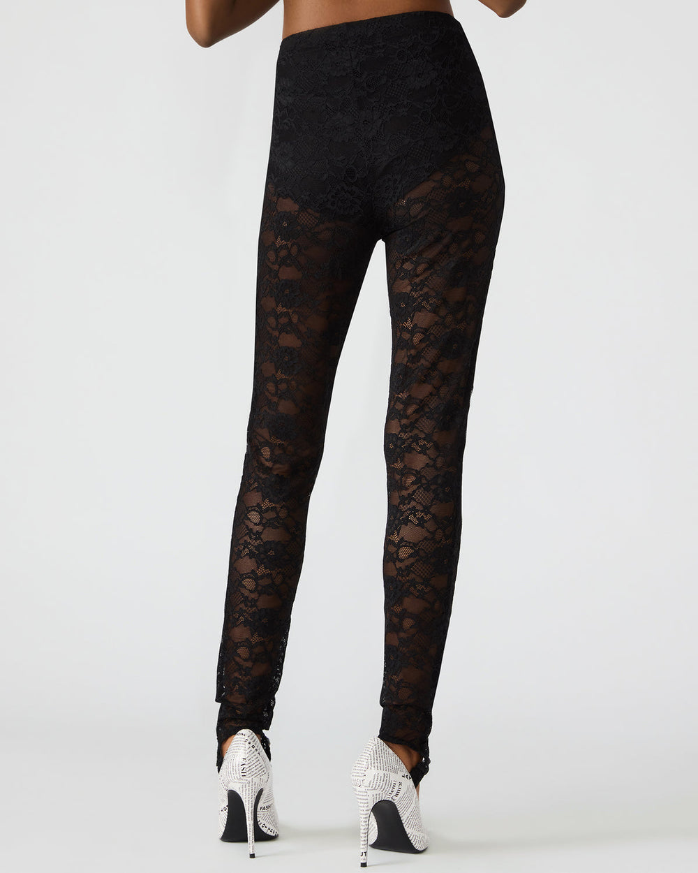 SANDRINE Black Lace Mesh Women's Pant | Steve Madden outlet