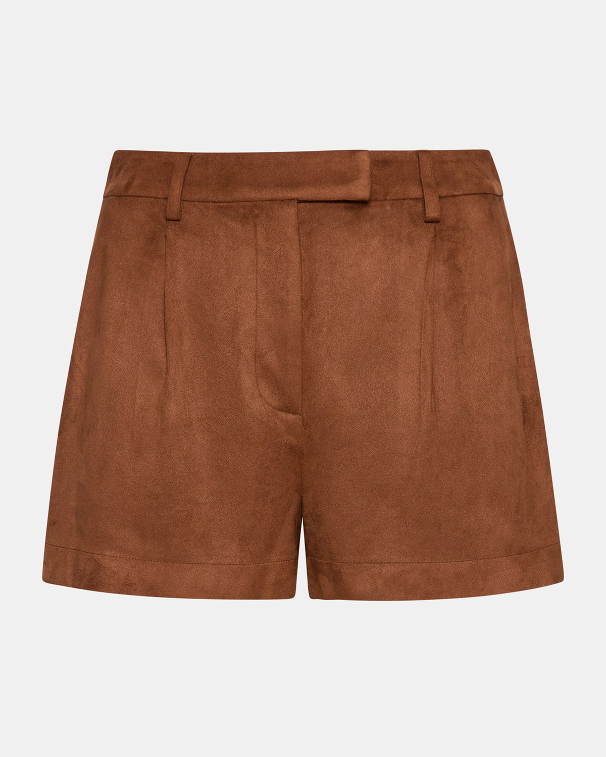 IMELDA Chicory Coffee Faux-Suede Trouser Women's Shorts | Steve Madden Sale