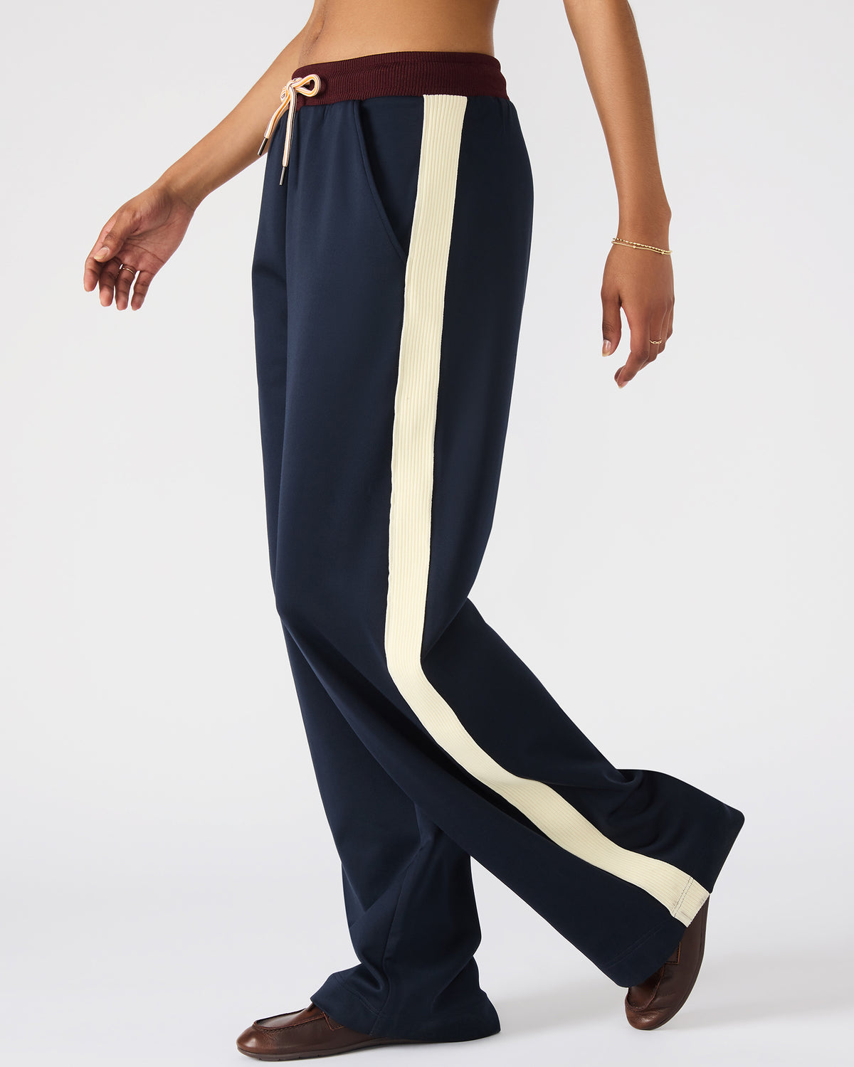 DAISY Midnight Athletic Tie-Front Matching Set Women's Pants | Steve Madden for Sale