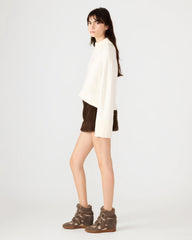 AVIVA Dark Espresso Faux Fur Mini Women's Skirt | Steve Madden for Sale