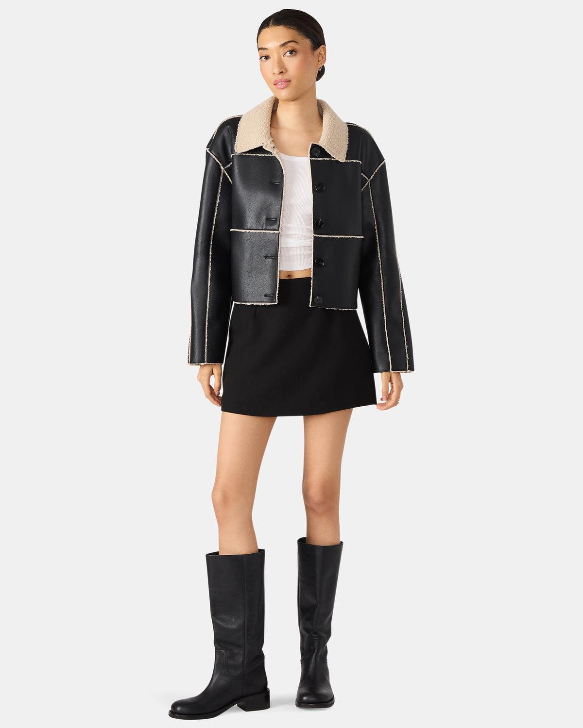 CINDI Black Women's Essential Mini Skort | Steve Madden near me