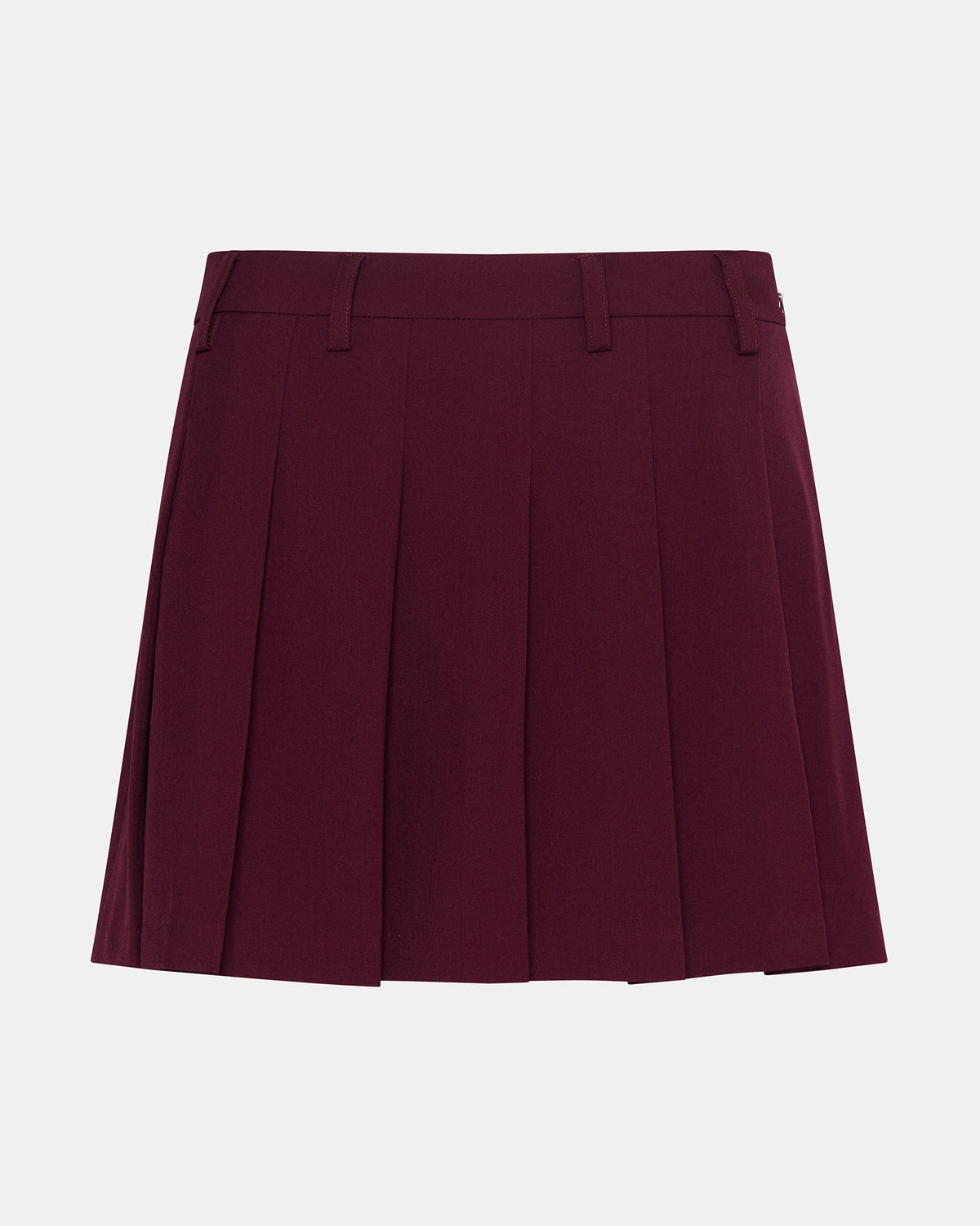 MARGO Wine Pleated Women's Mini Skirt | Steve Madden discount